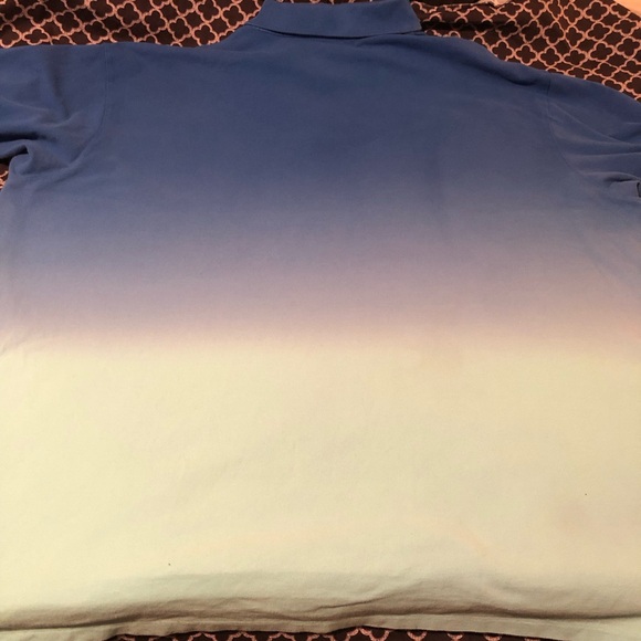Polo Ralph Lauren Shirt Men 3XB Blue Button Down Ombre Tie Dye Pony Big w3 - Picture 4 of 8